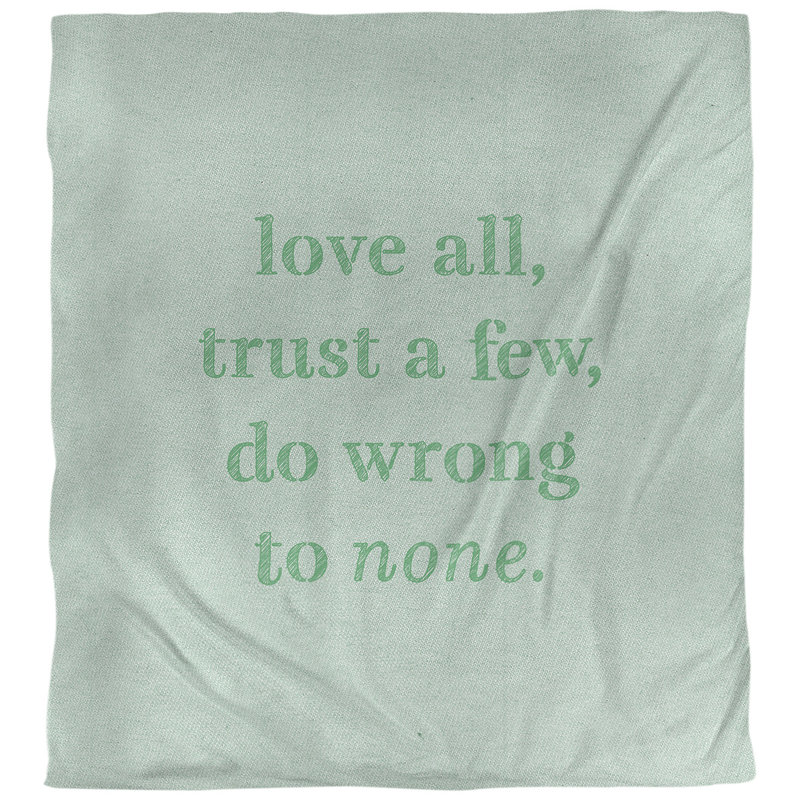 Housse de couette Do No Wrong Quote, Housse de couette pour grand lit, Vert