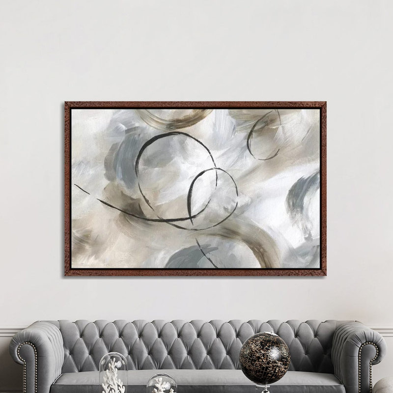 Allegro - Painting on Canvas, Classic Brown Wood Framed, 152.5 cm H x 101.5 cm W