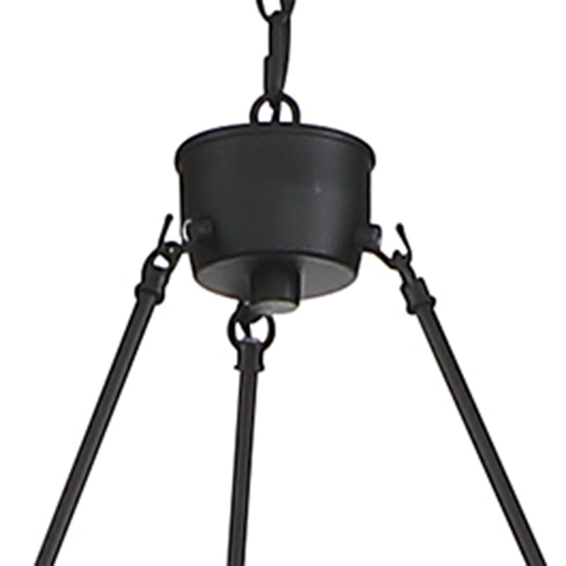 Campuzano 6 - Light Waggon Wheel Chandelier