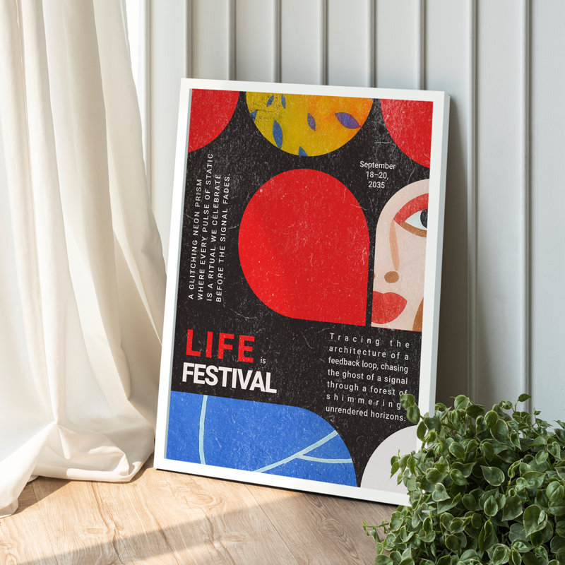 Z Studio Bauhaus, affiche moderne Mid Century, Cadre blanc