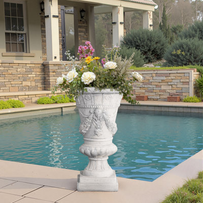 Jardinière en oxyde de magnésium avec trou de drainage Nelson