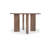 Lia Round Dining Table Dark Brown