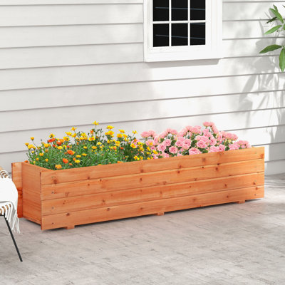 Fir Wood Raised Garden Bed