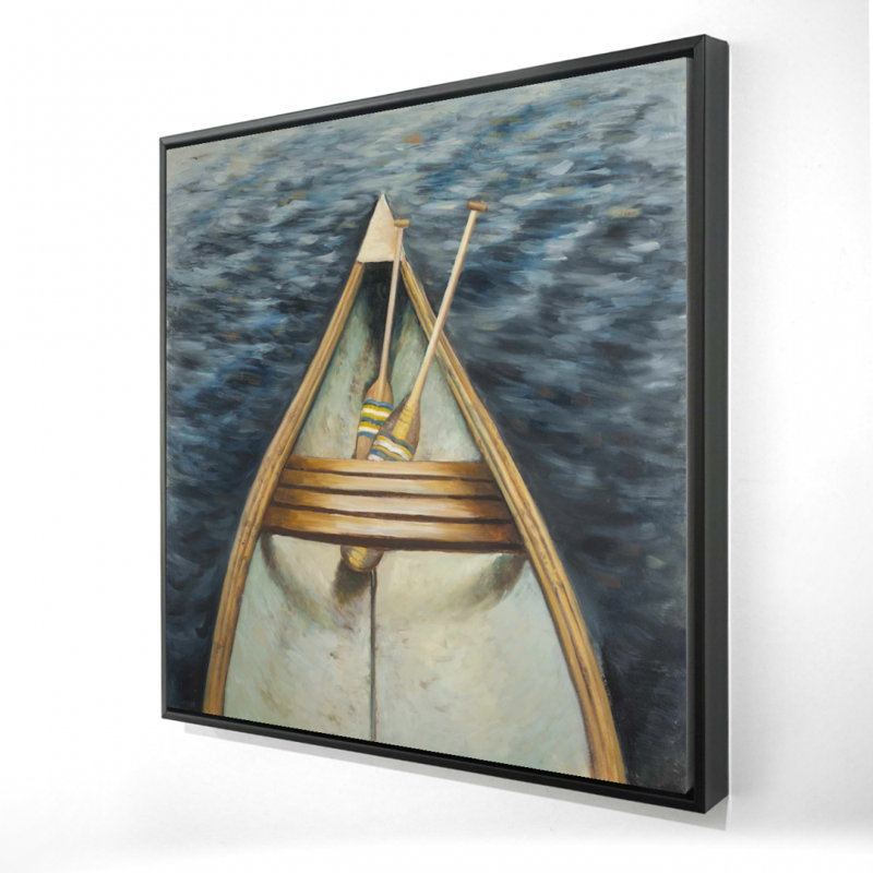 «Canoeing On The Lake» sur toile