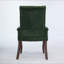 Chaise de salle à manger rembourrée en tissu de chenille, pieds courbés en bois massif, élégante chaise de salle à manger avec accoudoirs pour salle à manger club, paquet simple, SW1895OL-2106245217