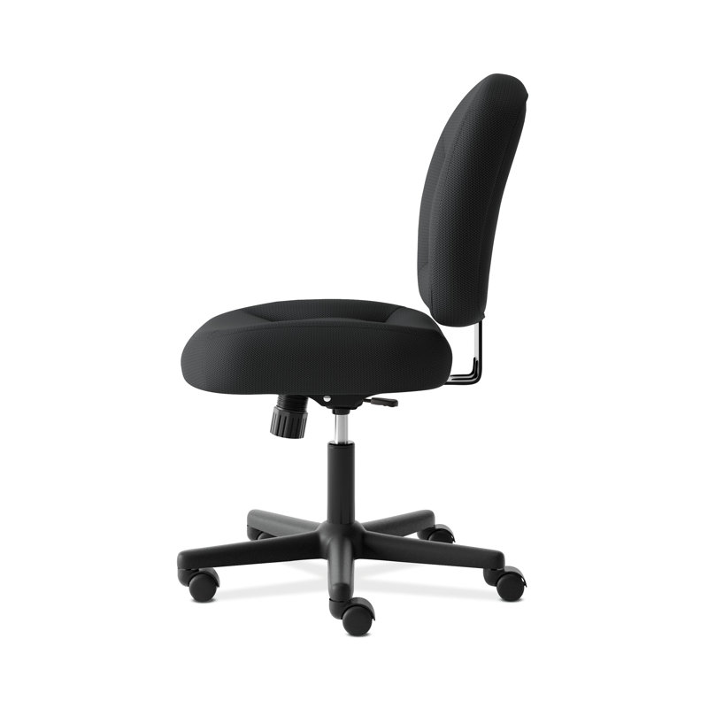Black Mesh Swivel Task Chair with Lumbar Support