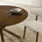 Roundhill Furniture Rosalina 5-Piece Dining Set, Round Dining Table With 4 Stylish Chairs, Walnut Finish