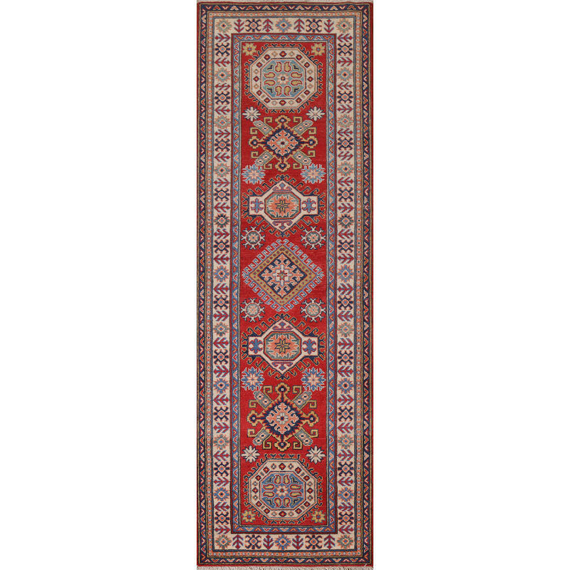 Tapis de couloir géométrique Kazak 3 x 10