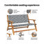 Solid Wood Acacia Outdoor Bench