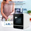 Mini Tabletop Dishwasher With 5l Water Tank,  Countertop Dishwasher With 6 Programs, Freestanding
