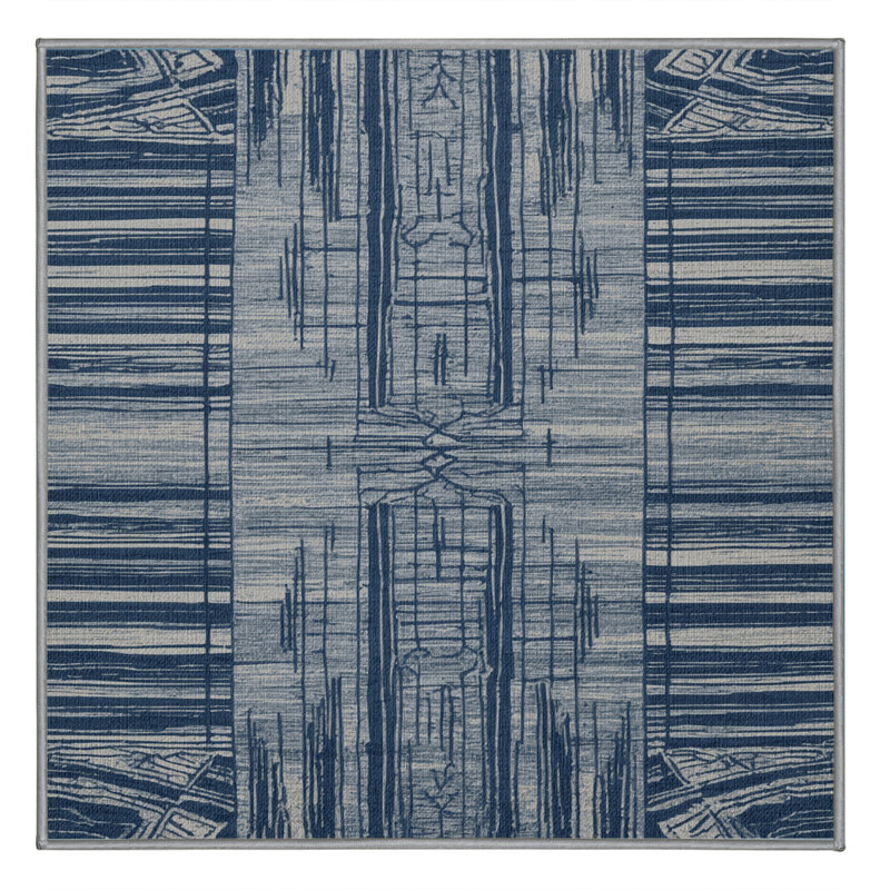  Tapis bord de mer lavable, Carré 3 pi