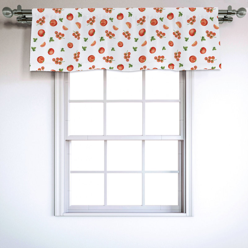 Sateen Ruffled Window Valance