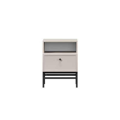 Bagga 45cm W Manufactured Wood Bedside Table