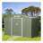9' X 6' Outdoor Storage Shed, Garden Tool House With Foundation, 4 Vents, And 2 Easy Sliding Doors For Backyard, Patio, Garage, Lawn, Green