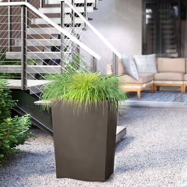 Crescent Garden Bowery Tall Square Planter