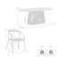 Ensemble de salle à manger ovale Buffolino L 79 po x l 43 po-98202744-98202746