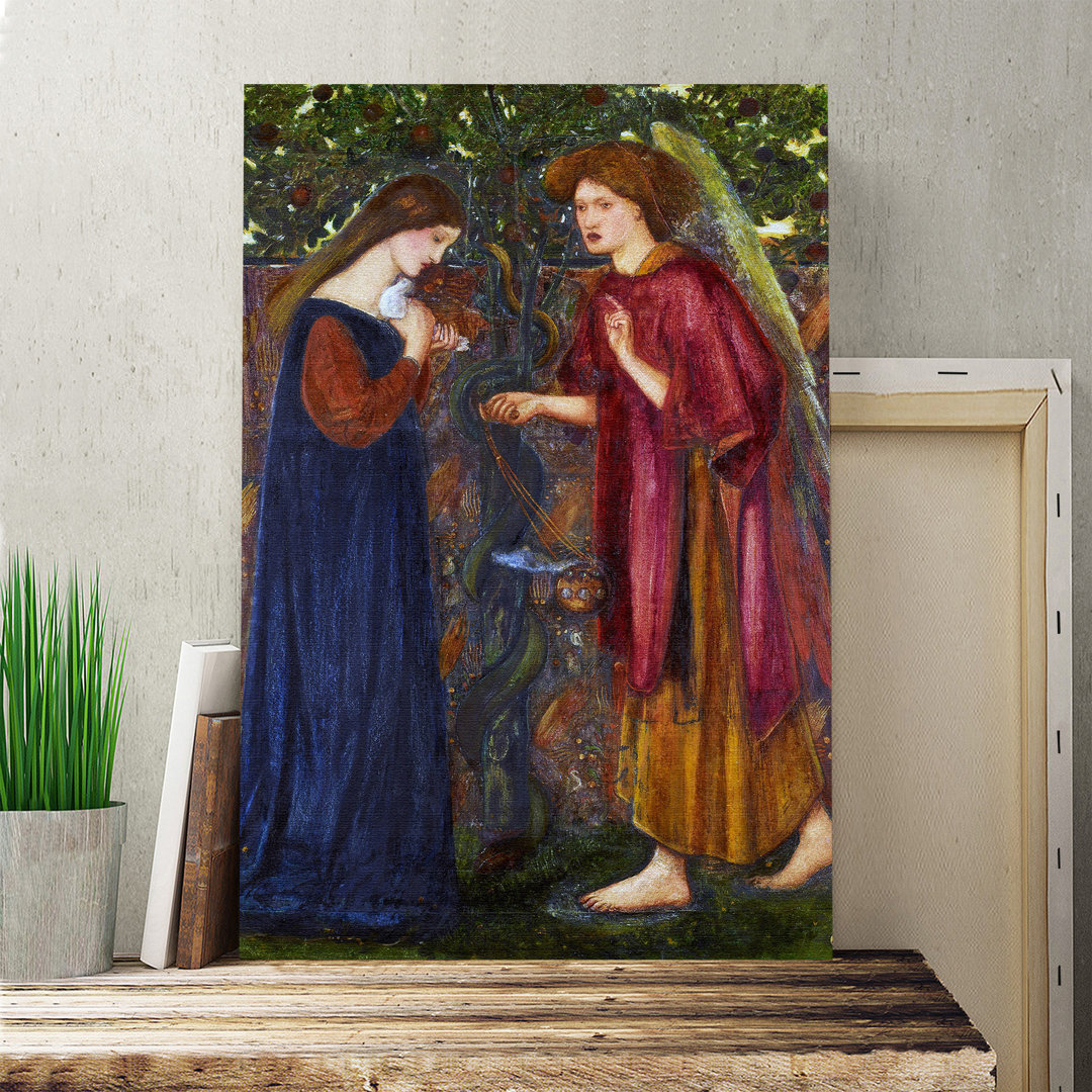 The Annunciation by Edward Burne-Jones - Wrapped Canvas