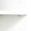 Armoire de cuisine et armoire haute 4 étages, blanc, 2 portes, 3 cloisons, panneau de particules de 15 mm, production professionnelle merveilleuse