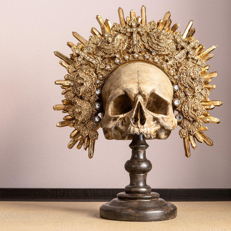 Decorative object King Skull