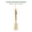 Poignée en bois naturel Lufah - Long éponge de douche exfoliante
