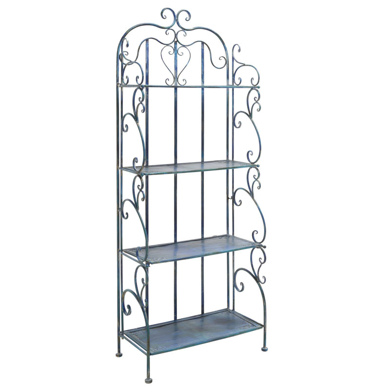 Support pour plante Angellyn, Bleu mousse