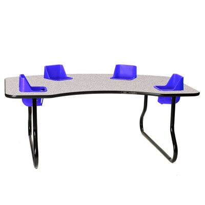 Laminate Adjustable Novelty 4 Students Activity Table & Chairs