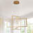 Vollmer 3-Light Dimmable LED Square/Rectangle Chandelier-552671485