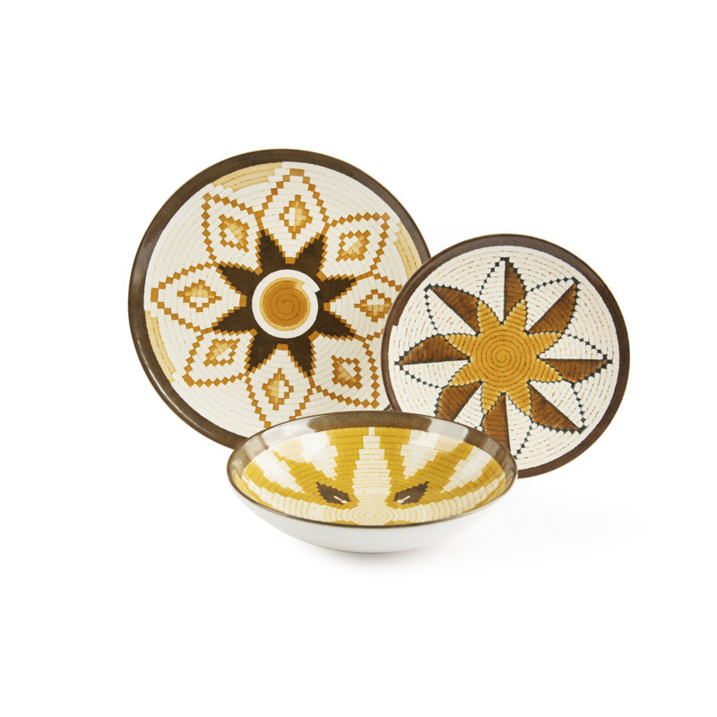 Dakar Sand Piece Ceramic Dinnerware Set - Service for 4