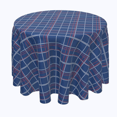 Greenbriar Plaid Round Tablecloth