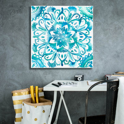  'Meditation Tiles 4' by Chariklia Zarris Canvas Wall Art, 26" x 26"