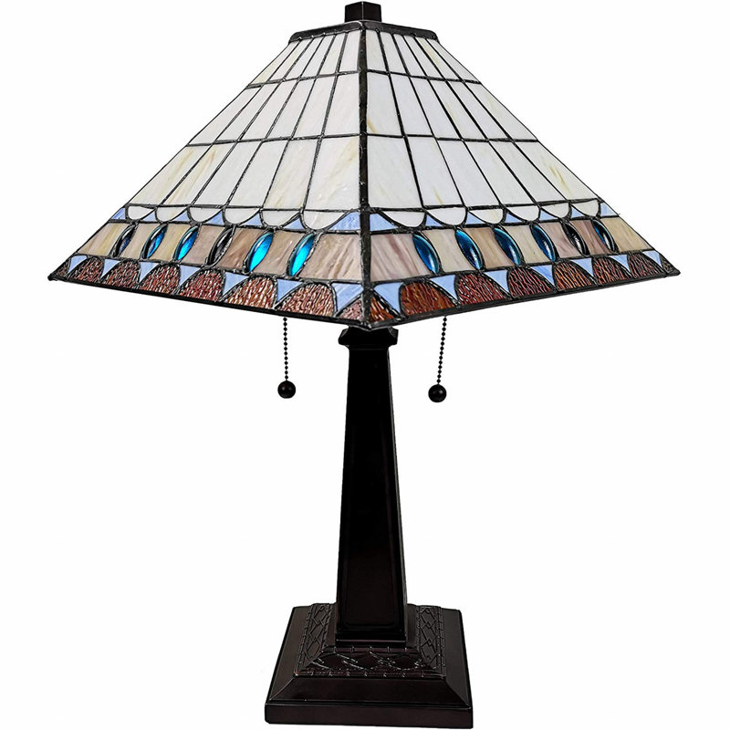 Lampe Mose Bankers, H 11 po x l 21 po x P 22 po