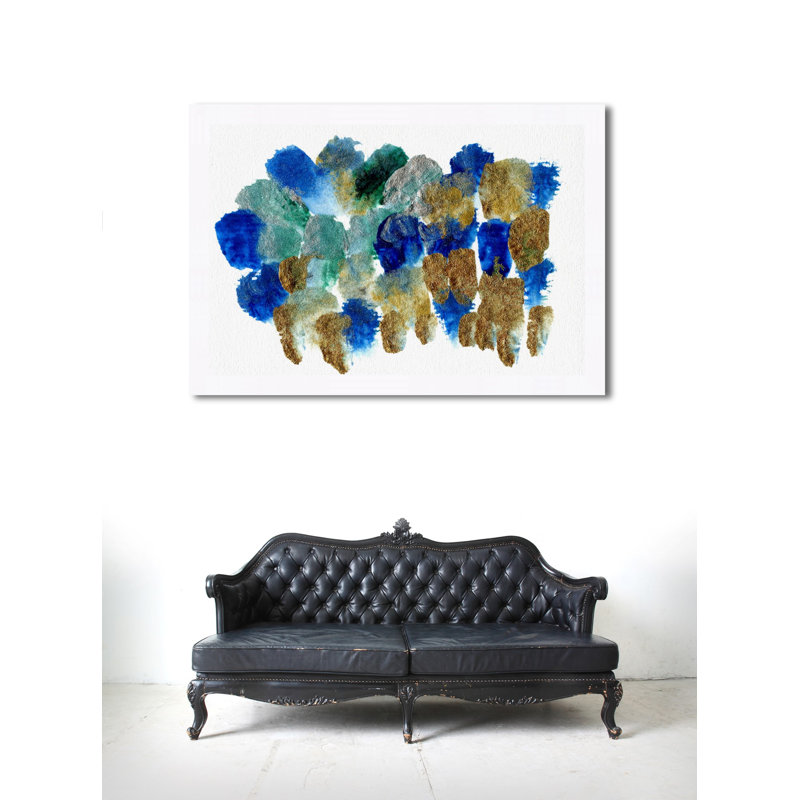 « westlake abstract », impression sur image, H 42 po x l 62 po x P 0,5 po, Cadre blanc