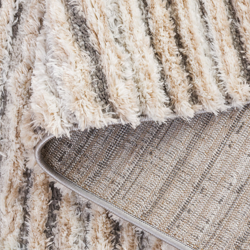 Cezalina Shag 900 Performance Striped Rug, Rectangle 5'3" x 7'6"