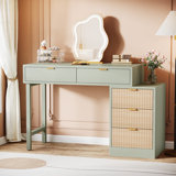 Green Makeup Vanity Table