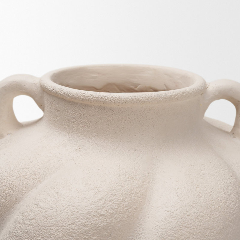 Vase en céramique Syros, L 11,8 x l 11,8 x H 13,0