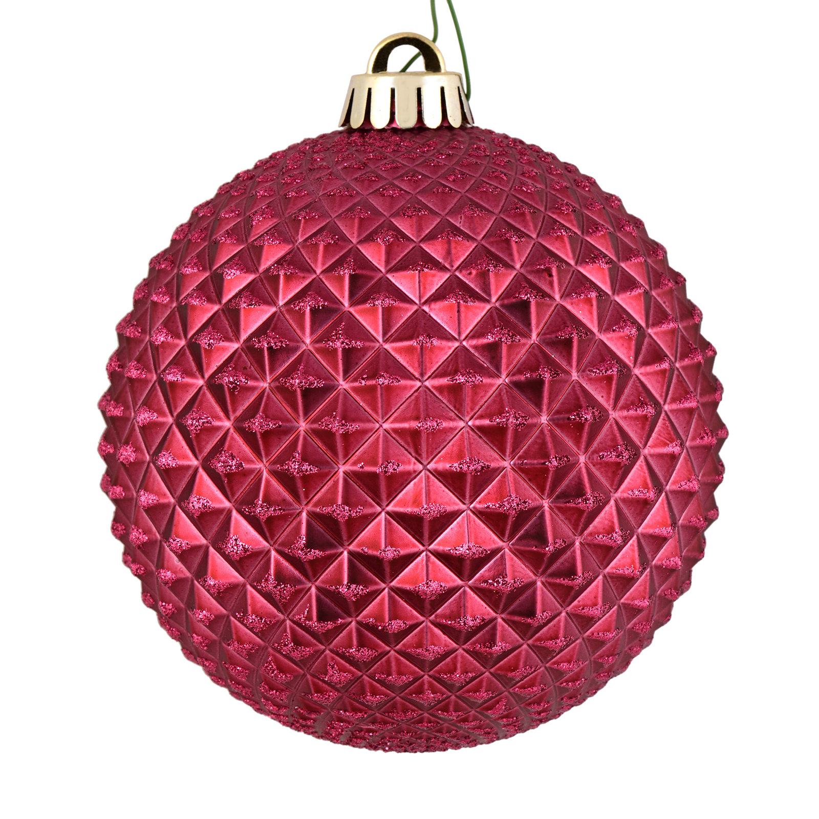 6" Bauble, Berry Red