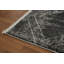 Tapis classique et contemporain à treillis gris 5 x 7
