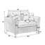 Fauteuil en velours côtelé l 46 po-1561417193