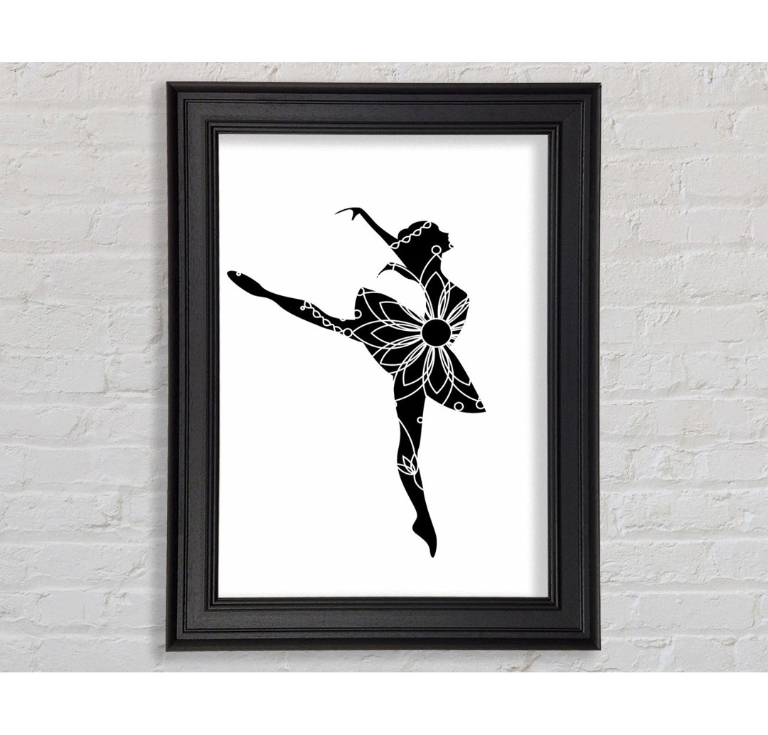 Ballerina Flower - Einzelner Bilderrahmen Kunstdrucke