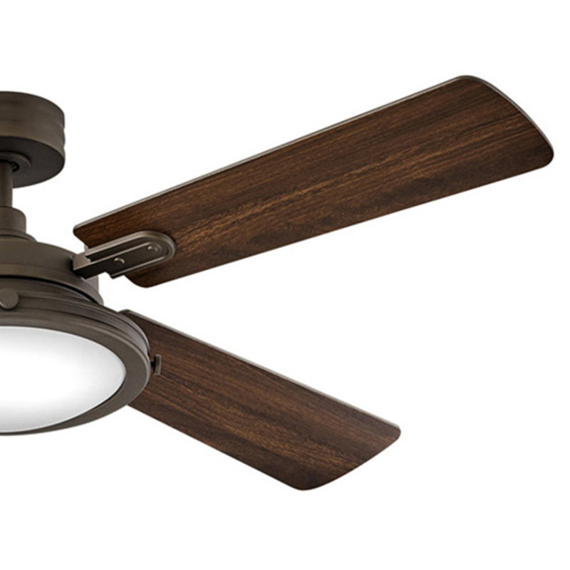 Ventilateur intelligent à DEL 54 po Collier, Bronze mat métallique