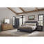 Grand lit à panneau cascade avec tête de lit à rainures unique et placages d'orme durable pour plus de confort et de style-1043509895