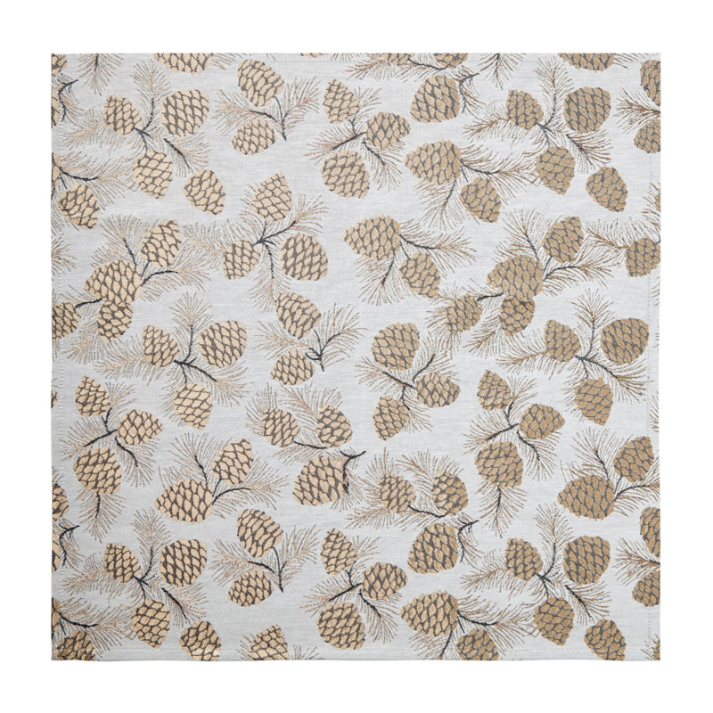 Verbier Polyester Blend Floral Square Napkin