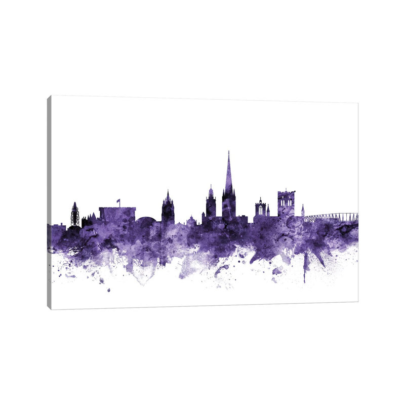 Norwich, England Skyline by Michael Tompsett - Wrapped Canvas Gallery-Wrapped Canvas Giclée, 20.32 cm H x 30.48 cm W