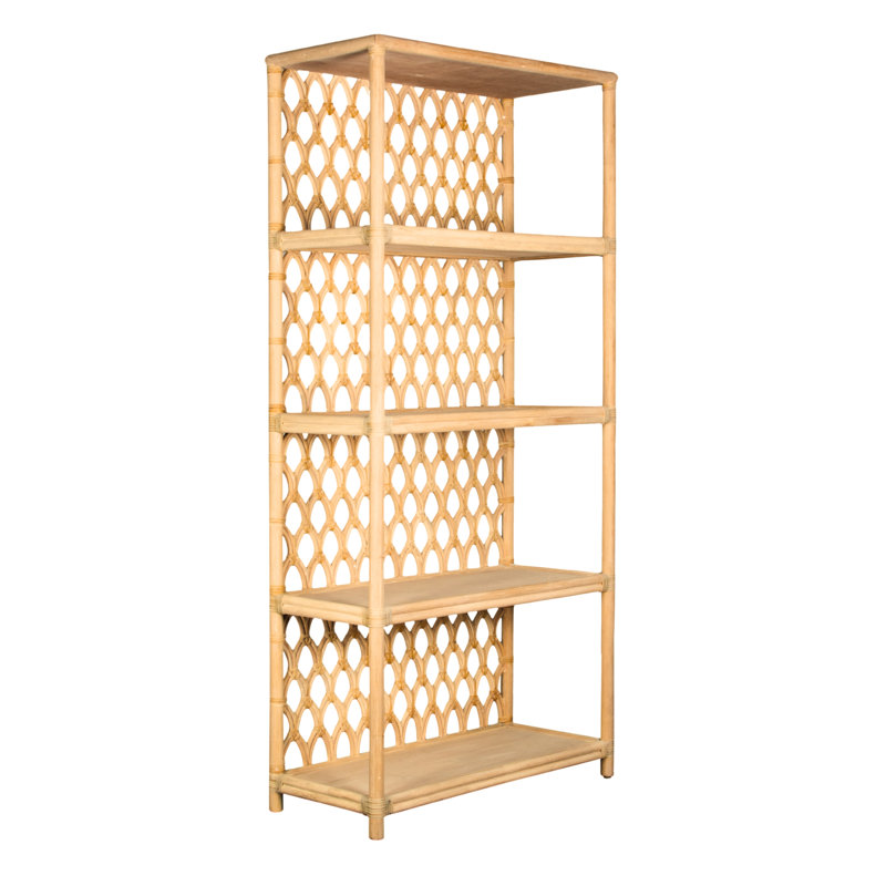 Casablanca Solid Wood Bookcase, Natural