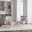 Chaise d'appoint, motif floral beige tapissé - motif floral beige II-88109695