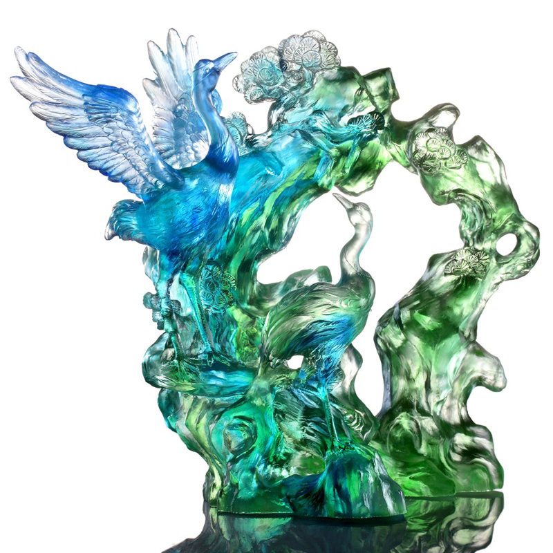 Infinite Eternity Crane Bird Sculpture