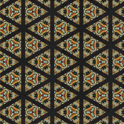 Tapis tissé à la machine noir
