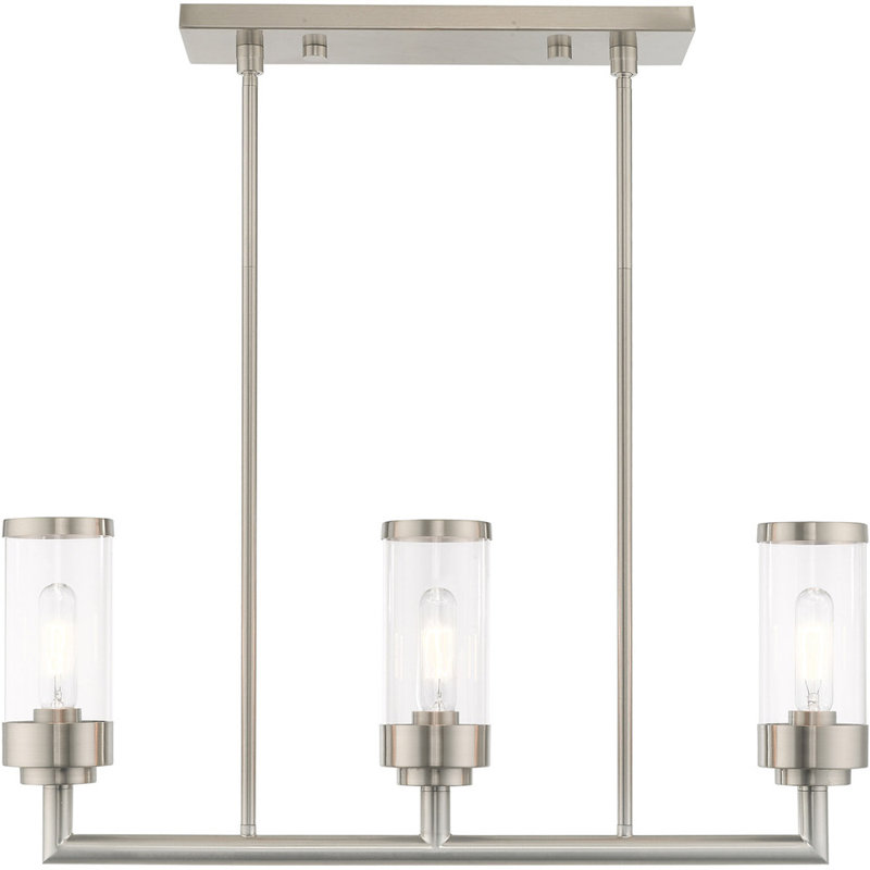 Lustre classique à 3 lumières pour îlot de cuisine Chaquana