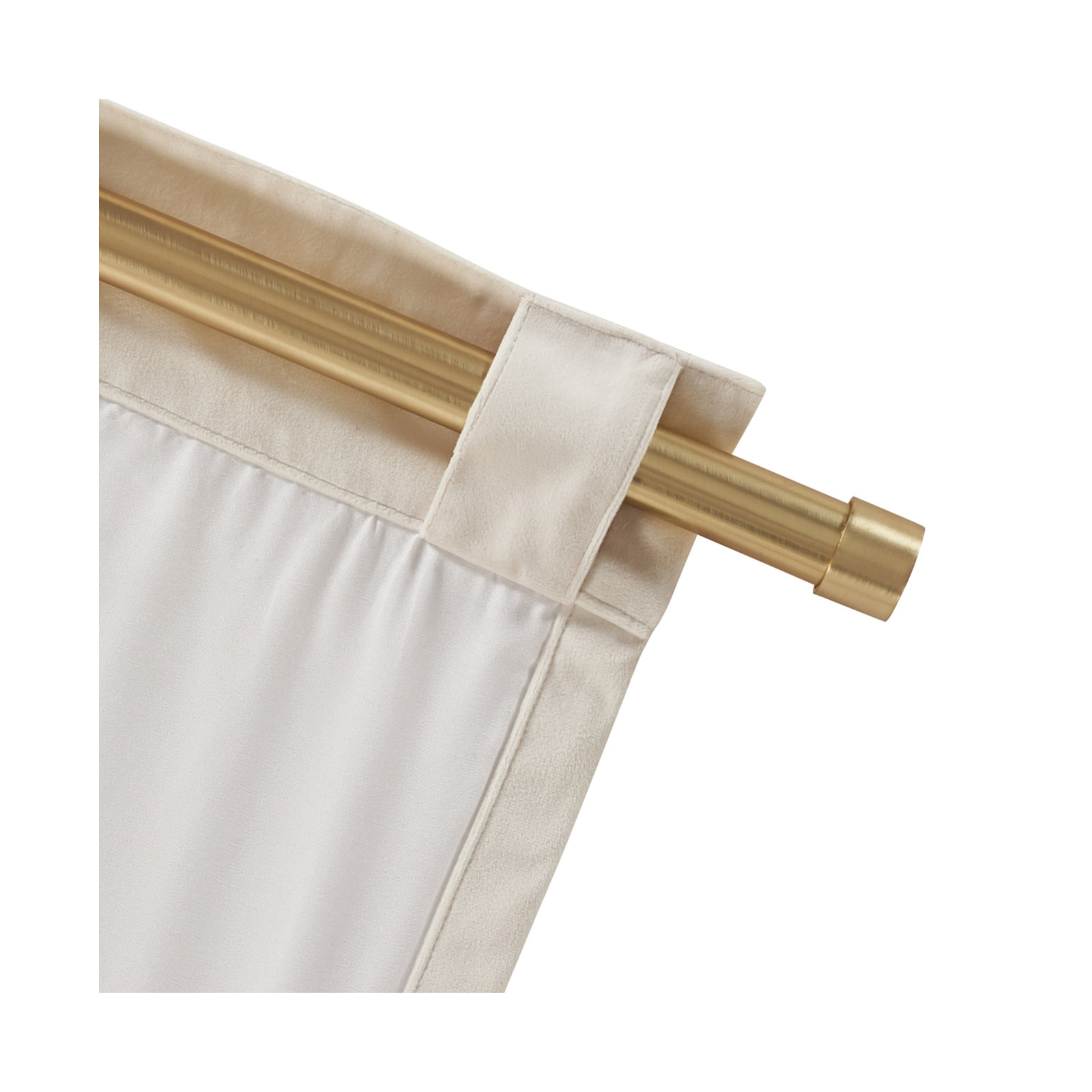 Staton Window Curtain Rod, Gold, 28" - 48"