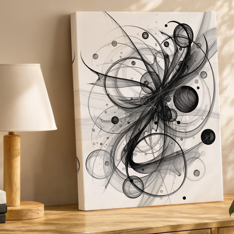 Reproduction d'art sur toile abstraite, H 9 po x l 12 po